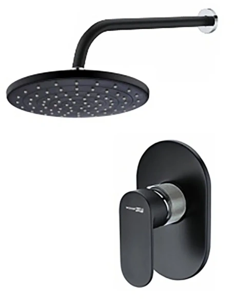 Душевой комплект WasserKRAFT Elbe черный A12777 (детальная фотография)