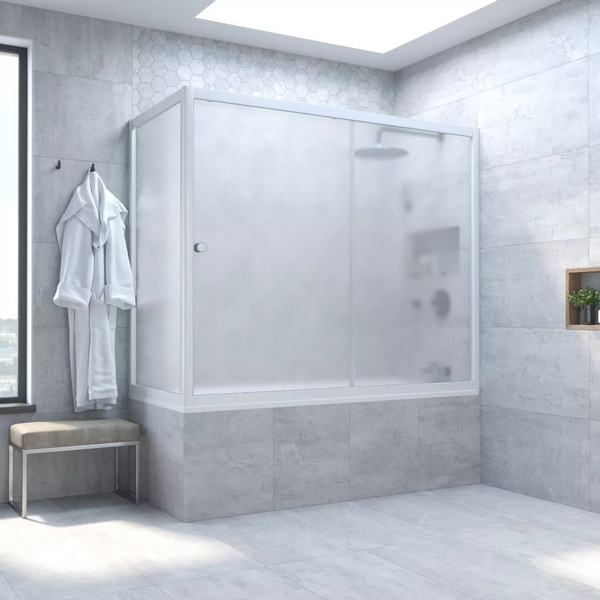 Душевая шторка на ванную Vegas-glass ZV+ZVF 180х90 (детальная фотография), раздвижные