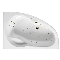 Ванна гидромассажная Excellent Newa Ultra 160 x 95 см, правая, белый/бронза, WAEX.NEP16.ULTRA.BR