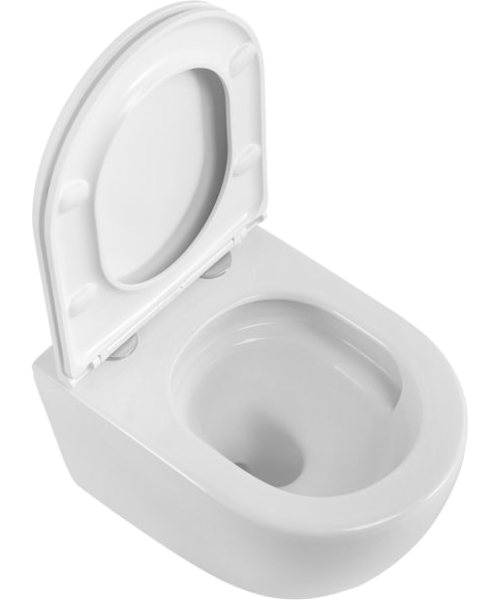 Унитаз подвесной BelBagno Compatto безободковый BB003CH-TOR/SC (детальная фотография), белые