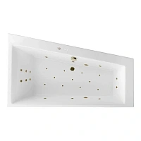 Ванна гидромассажная Excellent Sfera Ultra 170 x 100 см, правая, белый/бронза, WAEX.SFP17.ULTRA.BR