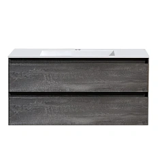 Тумба под раковину подвесная Vincea Luka 100 см серый камень