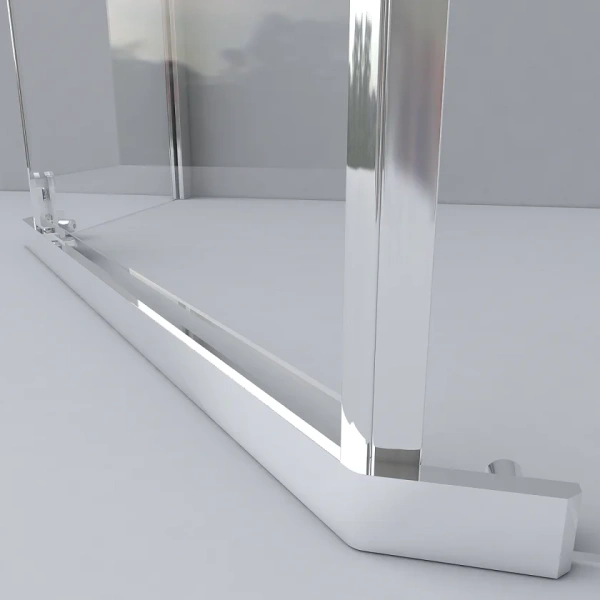 Душевой уголок Vincea Stresa 100x100 см черный VSP-1S100CLB (детальная фотография), распашные