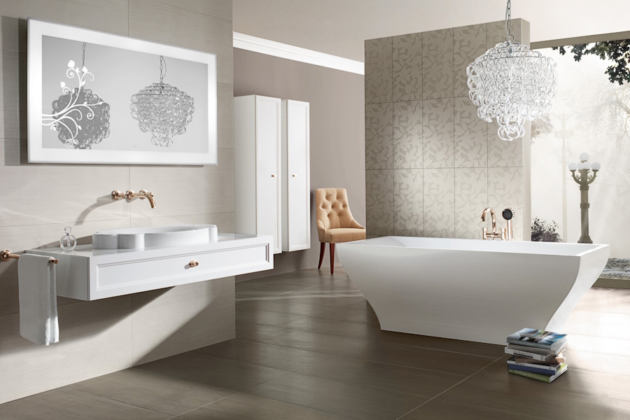 Ванна квариловая Villeroy & Boch La Belle 180х80 см отдельностоящая белая UBQ180LAB2PDV-01 (детальная фотография), 180x80 см