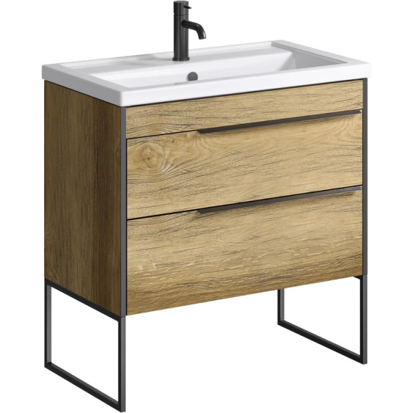 Ножки для тумбы Aqwella Fargo 44 см черные FRGN440 (детальная фотография), в наличии