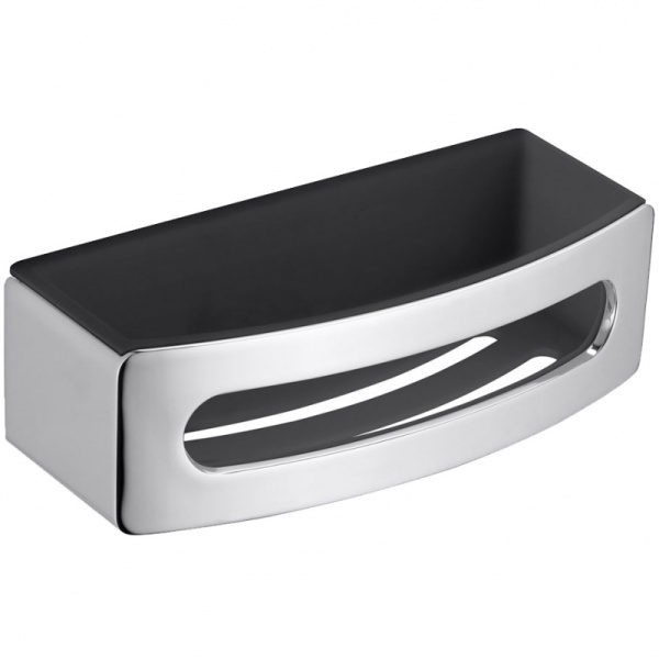 Полочка для ванной, хром/антрацит, Keuco Elegance 11658 010001 (детальная фотография)