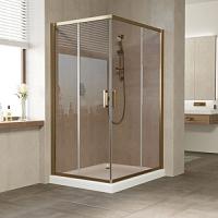 Душевой уголок профиль бронза стекло бронза Vegas-glass