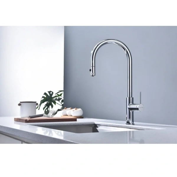 Смеситель для питьевой воды Paulmark Galant хром Ga213077-CR (детальная фотография), современные, hi-tech