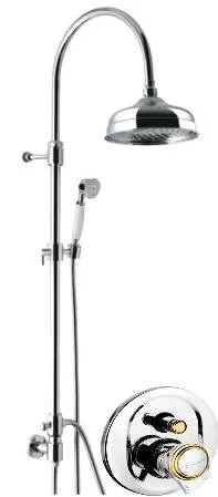 Душевая система хром-золото Emmevi C02594ECO (детальная фотография)