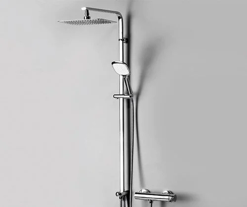 Душевая стойка WasserKRAFT хром A042 (детальная фотография), с тропическим душем
