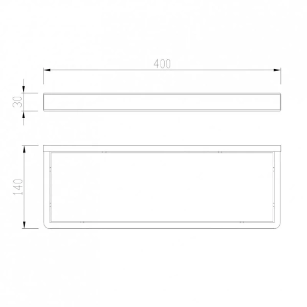 Полочка для ванной Abber Westen AA1759 стеклянная (детальная фотография), современные, hi-tech