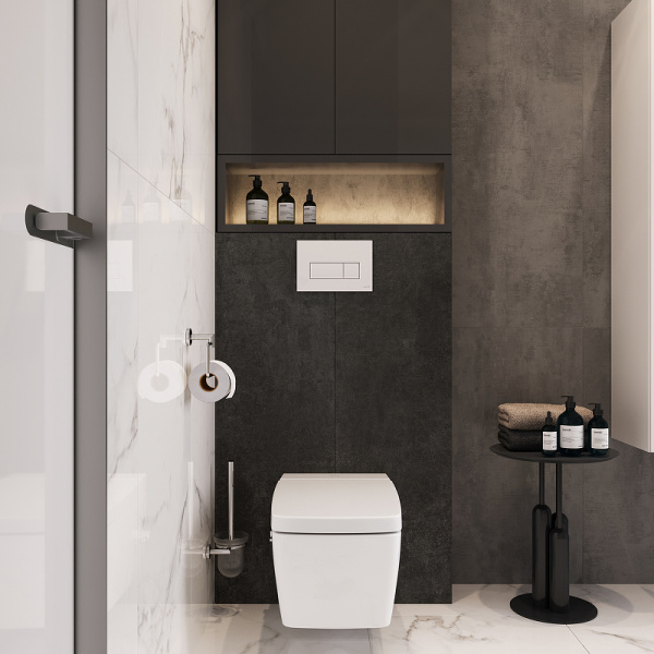 Унитаз подвесной Vitra Metropole 7672B003-1687 (детальная фотография), современные, hi-tech, прямоугольные