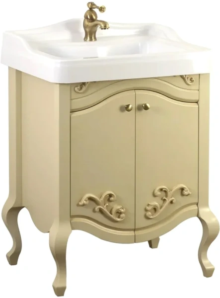 Тумба под раковину напольная Migliore Impero 60 см Decape Sabbia 25966 (детальная фотография), классика, ретро, в стиле прованс