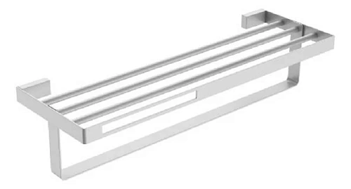 Полочка для ванной Boheme Q с полотенцедержателем, Matt White - фото 5