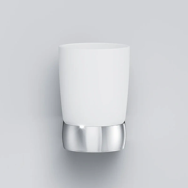 Стакан для ванной Am.Pm Sensation стеклянный A3034300 (детальная фотография), металлические, стеклянные