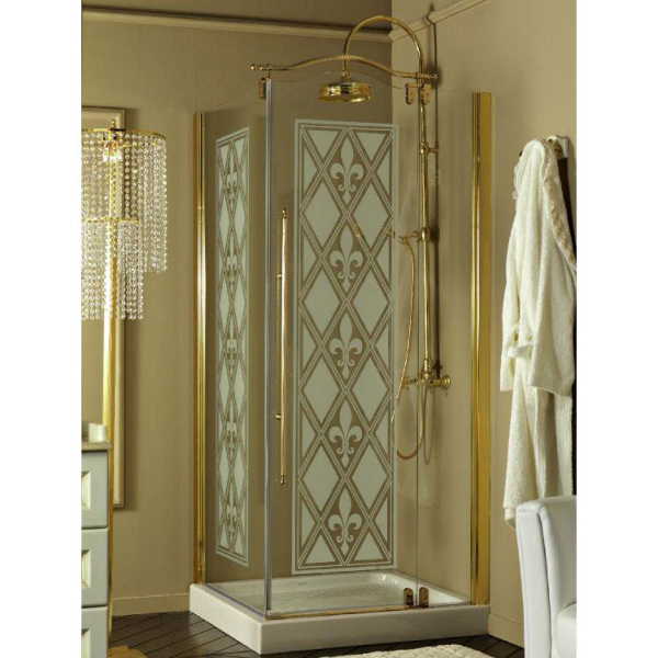 Душевой уголок, профиль хром, Eurodesign BOX-DOC-A80-DX-CR (детальная фотография)