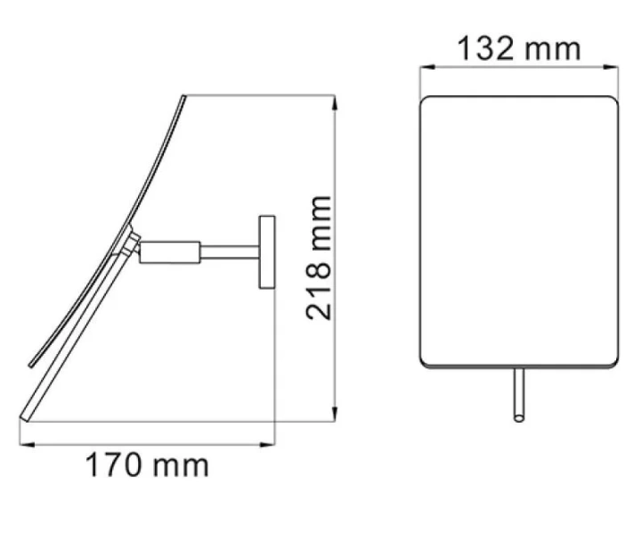 Зеркало WasserKRAFT K-1001 13,2 см увеличительное (детальная фотография), по запросу