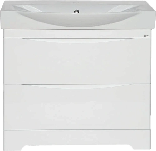 Тумба под раковину напольная Misty Элвис 85 см белая - фото 1