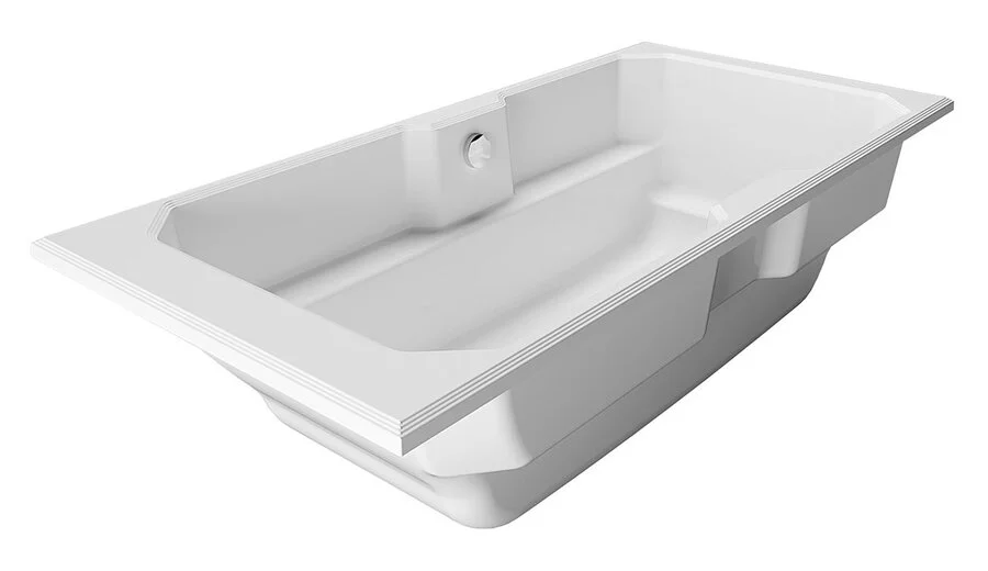 Ванна из искусственного камня Belux Кастилия ВКА 1900, 4810924271150, 190 x 90 см, белый (детальная фотография), 190х90
