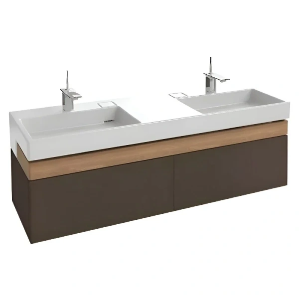 Тумба под раковину подвесная Jacob Delafon Terrace 150 см цвет ледяной коричневый EB1189-N23 (детальная фотография)