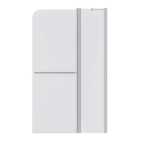 Шторка для ванны 1Marka 85х150 см прозрачное стекло P-05 (детальная фотография), 80 см