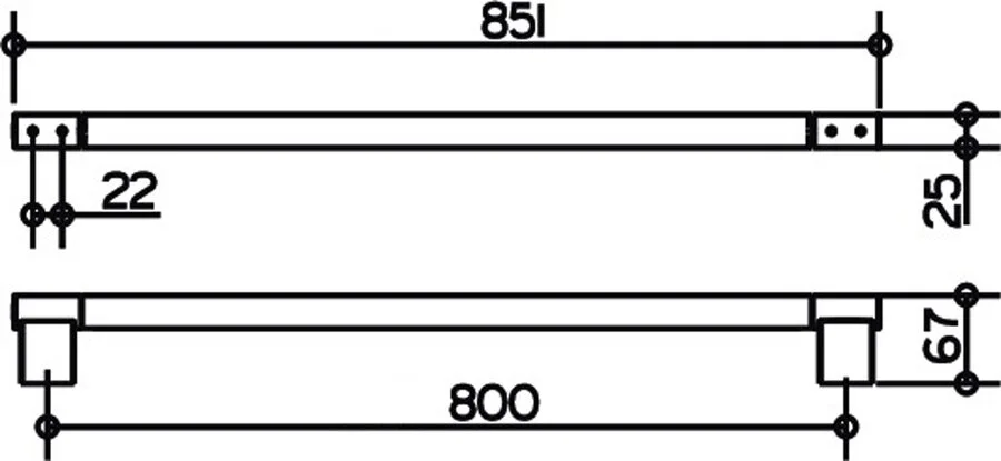 Полотенцедержатель Keuco Plan черный матовый 14901370800 (детальная фотография), современные, hi-tech