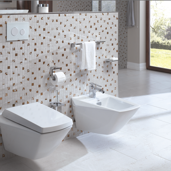 Биде подвесное TOTO JEWELHEX BT682V1#XW (детальная фотография), современные, hi-tech