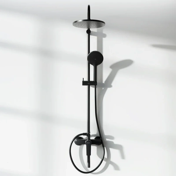 Душевая стойка Damixa Jupiter черная 977740300 (детальная фотография), черные