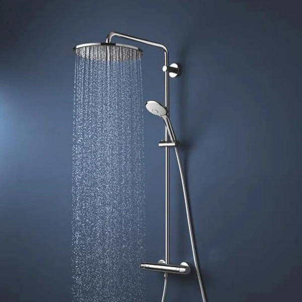 Душевая стойка Grohe Euphoria с термостатом 26075001 (детальная фотография), без излива