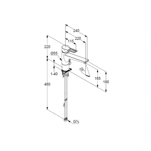 Смеситель для кухни Kludi Mix с переключателем 329060562 (детальная фотография), для кухни