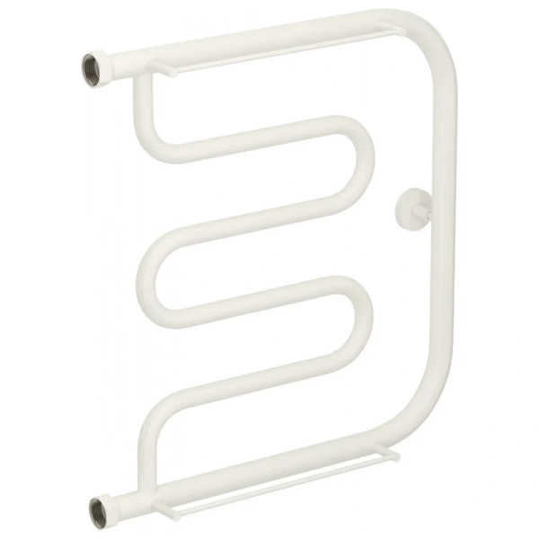 Полотенцесушитель водяной Сунержа Лира+ 50х50 см белый матовый 30-4012-5050 (детальная фотография)