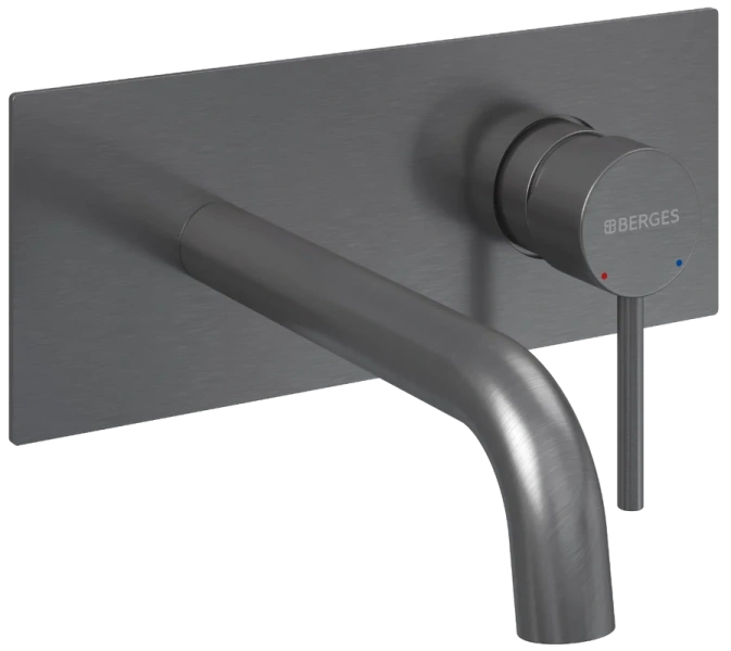 Смеситель для раковины Berges Ventas R оружейная сталь 076015 (детальная фотография)