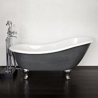 Ванна чугунная, цвет состаренная медь, ножки Deco, Devon&Devon Regina Iron Effect