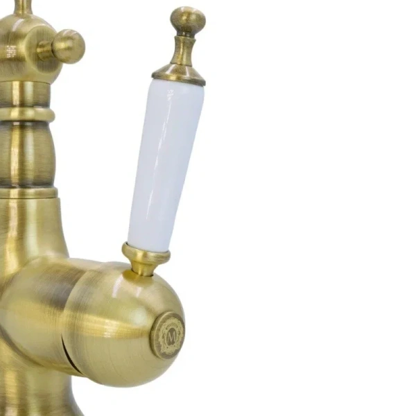 Смеситель для биде Migliore Oxford бронза 19082 (детальная фотография), с поворотным изливом