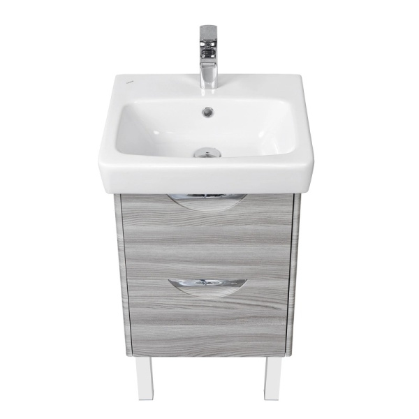 Тумба под раковину подвесная Акватон Сильва 50 см дуб фьорд 1A211701SIW60 (детальная фотография), подвесная, пристенная