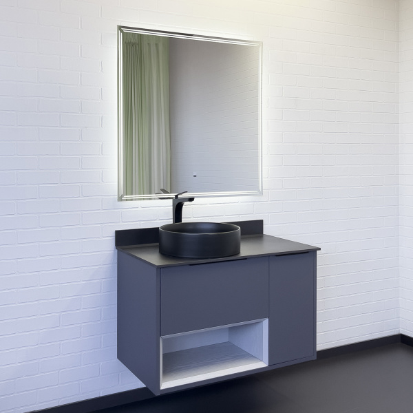 Зеркало с подсветкой Comforty Джанкой 90 см с функцией антизапотевания 00-00014155CF (детальная фотография), нет в наличии