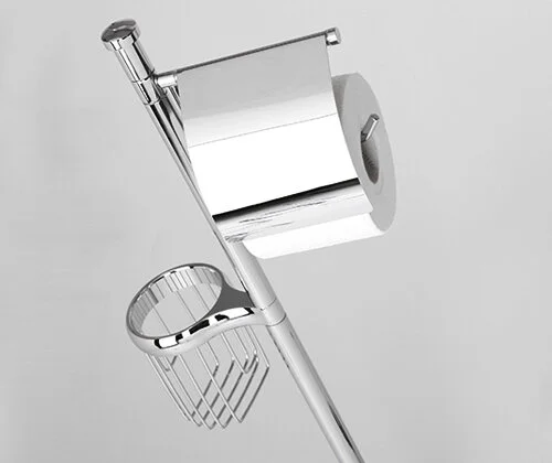 Стойка для ванной WasserKRAFT хром K-1264 (детальная фотография), металлические, стеклянные