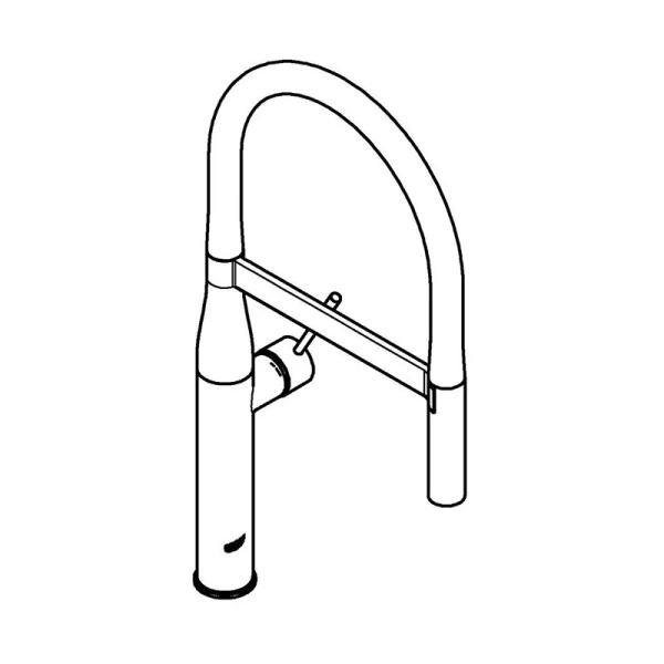 Смеситель для кухни Grohe Essence New 30294 (детальная фотография), высокие, округлая форма