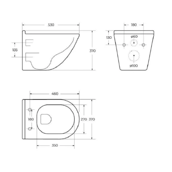Унитаз подвесной BelBagno Senso-R со смывом Торнадо BB017CH-TOR/SC (детальная фотография), подвесные, встраиваемые