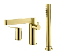 Смеситель для ванны BelBagno Delta брашированное золото