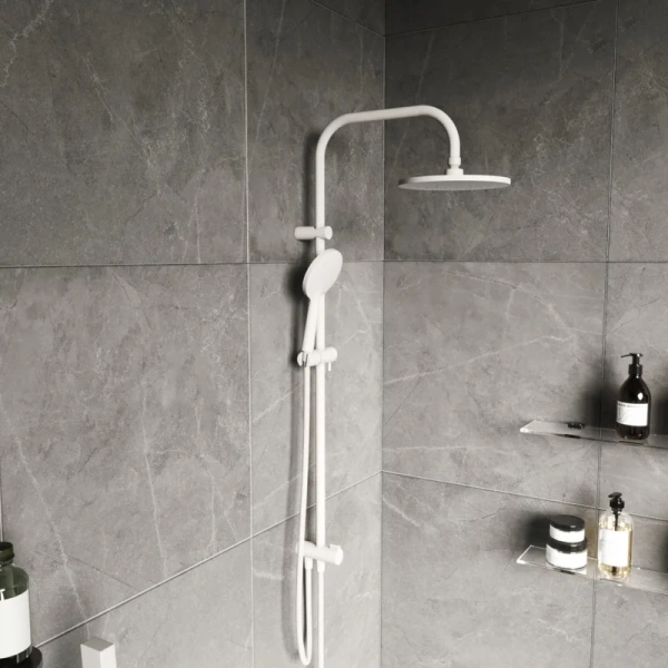 Душевая стойка Damixa Origin Bit белая DX977700200 (детальная фотография), белые