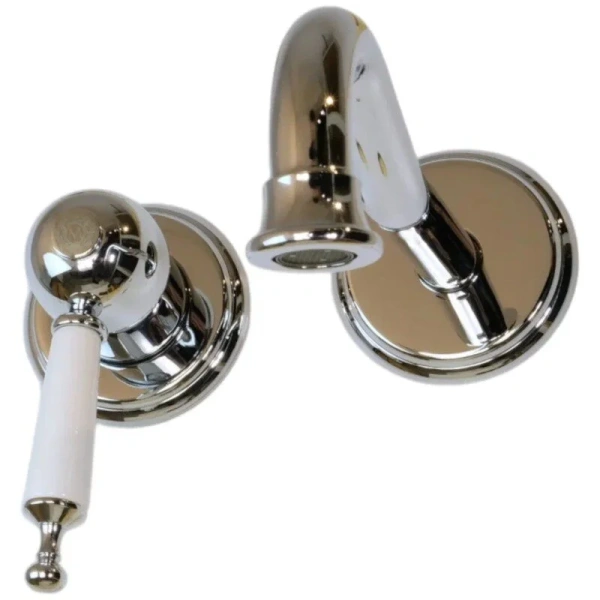 Смеситель для раковины Migliore Oxford хром 19132 (детальная фотография), из латуни, округлая форма