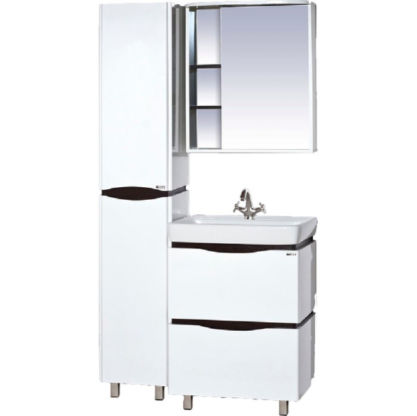 Тумба для раковины, цвет белый/чёрный, Misty Венера П-ВНР01070-252Я (детальная фотография) index_1