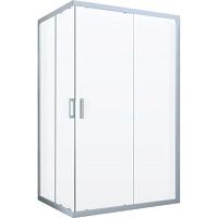 Душевой уголок профиль белый стекло прозрачное Vegas-glass