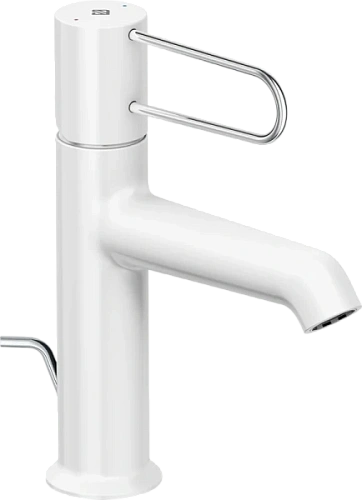 Смеситель для раковины Jacob Delafon Odeon Rive Gauche белый ручка хром - фото 8