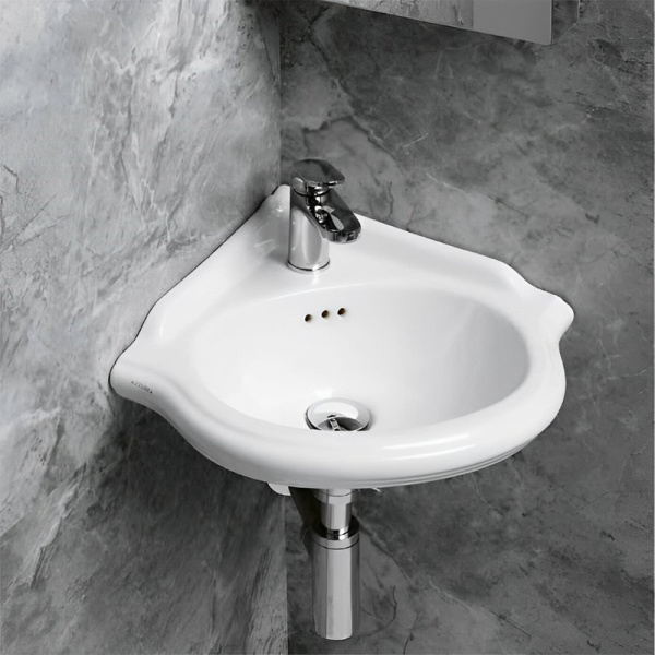 Раковина угловая Azzurra Jubilaeum JUB35/AN JUB35/AN bi*1 (детальная фотография), подвесные, угловые