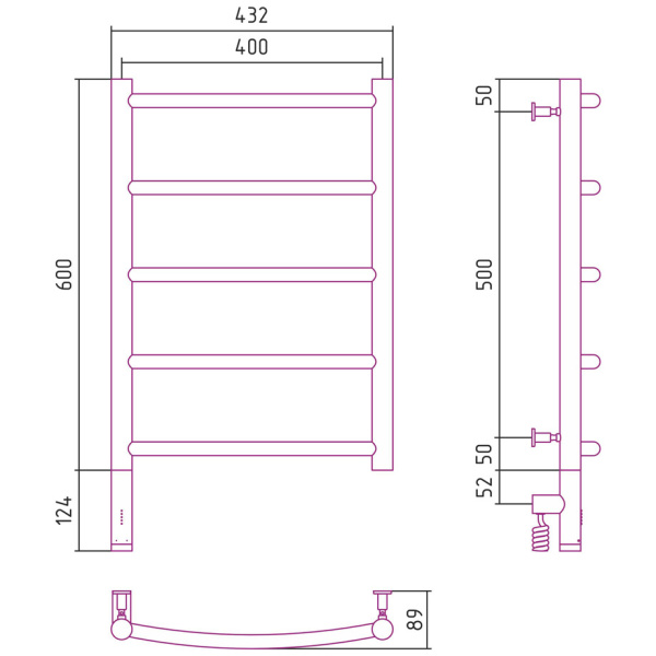 Схема (детальная фотография), лесенка, вертикальные
