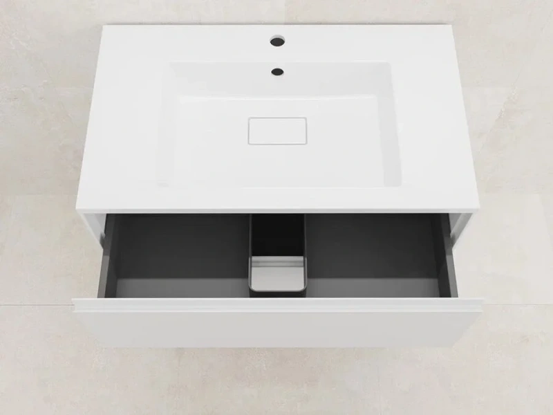 Тумба под раковину напольная Style Line Лима 80 см белая матовая ЛС-00002350 (детальная фотография), моноблок