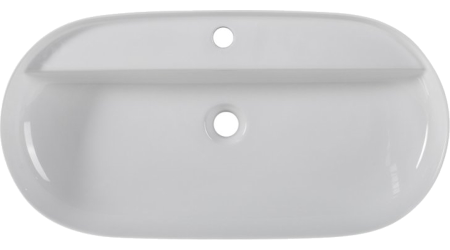 Раковина BelBagno 81 см белая BB1347 (детальная фотография), современные, hi-tech