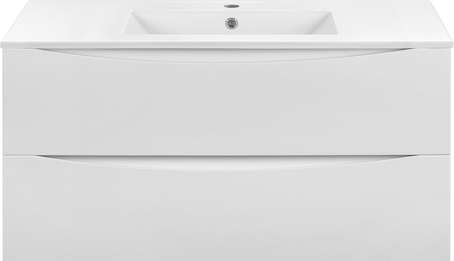 Тумба с раковиной подвесная Vincea Mia VMC-2MC100 101,5 см ДСП (детальная фотография), комплект (набор)